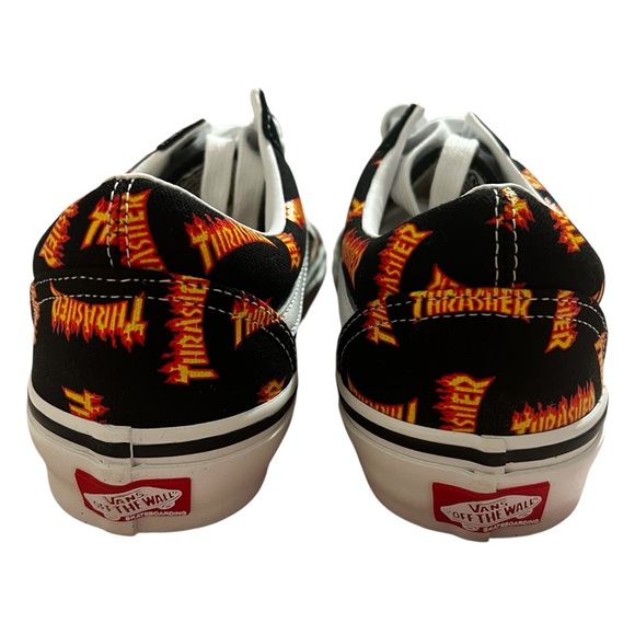 Vans x Thrasher Old Skool M8 W9.5 Skater Streetwear Punk 90s Retro Sneaker Shoes - Picture 3 of 7
